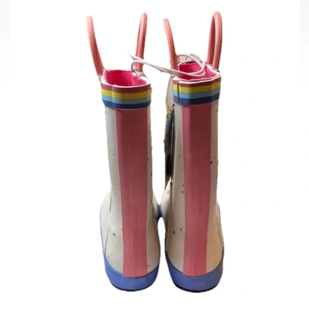 NEW NWT Unicorn rain boots girls waterproof boots, Cat & Jack Sz 5